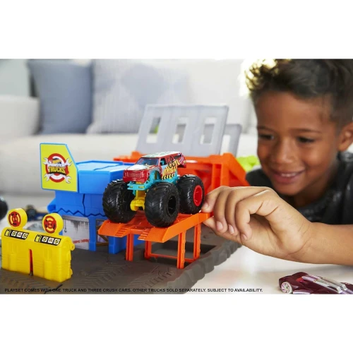 Set constructie Hot Wheels Monster Trucks Blast Station, 5 elemente cumpăra în Chișinau