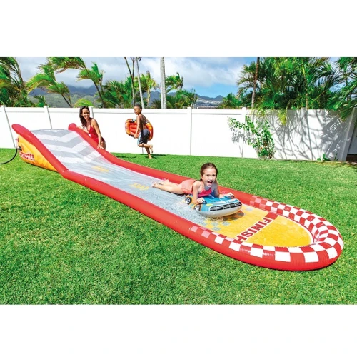 Pistă de apă gonflabilă Intex Racing Fun 57167, 561x119x76 cm, cu 2 plăci-mașinuțe cumpăra în Chișinau