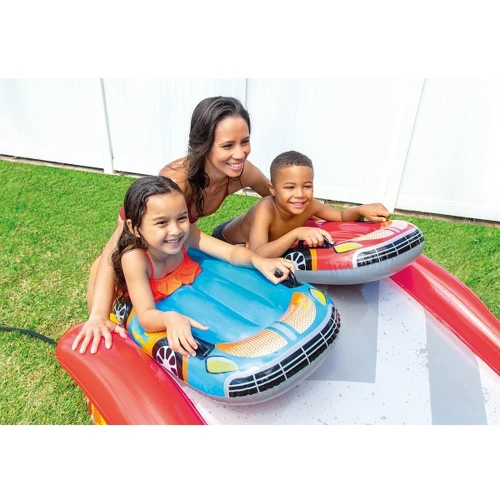 Pistă de apă gonflabilă Intex Racing Fun 57167, 561x119x76 cm, cu 2 plăci-mașinuțe cumpăra în Chișinau