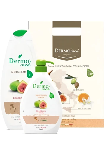 Гель для душа и жидкое крем-мыло Dermomed Bio Fico Bianco, 500+600мл купить в Кишиневе