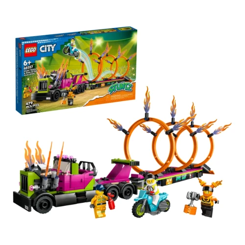 Конструктор Lego City Stunt Truck & Ring of Fire Challenge (Огненные кольца), 479 элементов купить в Кишиневе