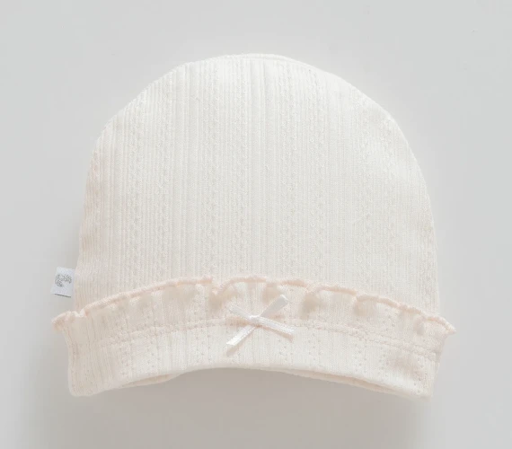 Шапочка Caramell Beauty Girl Pink & Ivory (6-9М) купить в Кишиневе