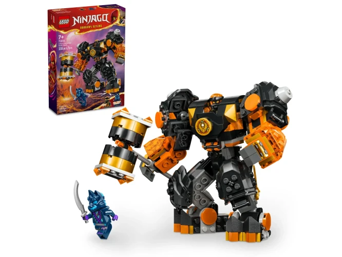 Set construcție LEGO NINJAGO Cole's Elemental Earth Mech, 235 elemente cumpăra în Chișinau