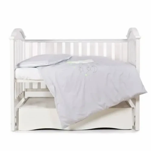 Lenjerie de patut (3 elemente) Babycentre & Twins Moonlight Grey cumpăra în Chișinau