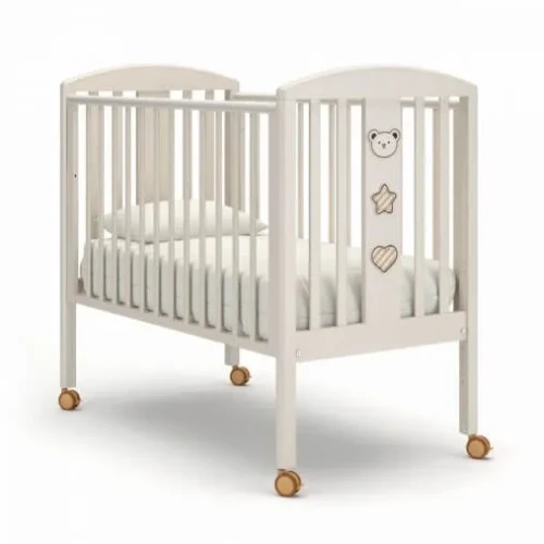 Детская кроватка на колесах Дени Люкс Gandylyan ваниль купить в Кишиневе