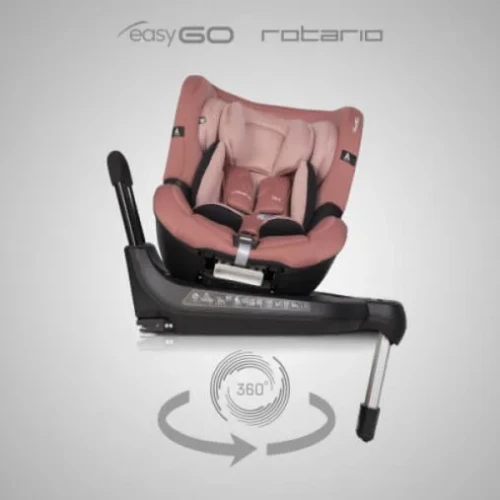 Aвтокресло 0-18кг с isofix Easy Go Rotario 2021 360* Rose купить в Кишиневе