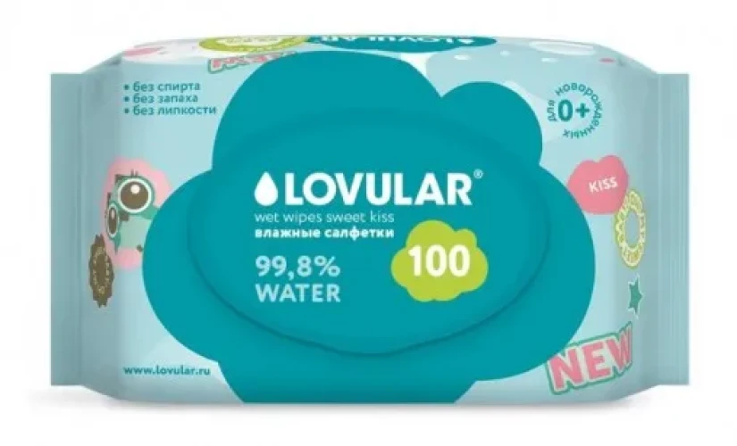 Șervețele umede Lovular Sweet Kiss, 100 buc cumpăra în Chișinau