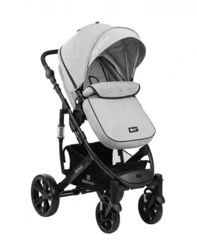 Коляска 3 в 1 трансформер KikkaBoo Beloved Light Grey купить в Кишиневе