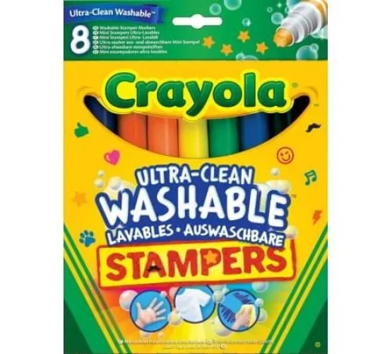 Смываемые фломастеры-штампы Crayola (8 шт.) купить в Кишиневе