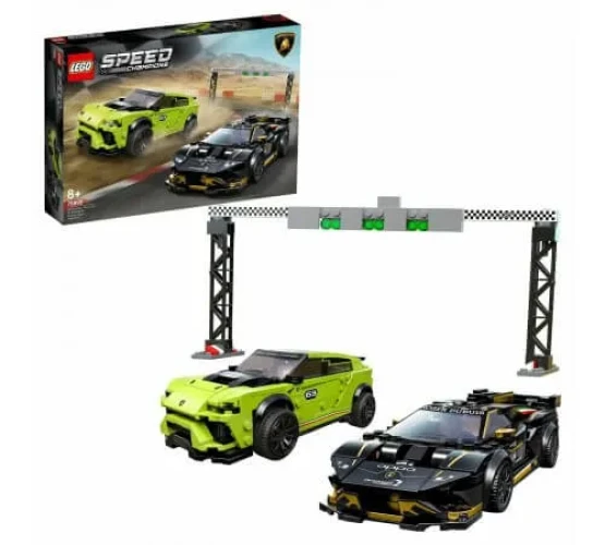 Constructor Lego Speed Champions "Lamborghini Urus ST-X & Lamborghini Huracán Super Trofeo EVO" (663 el.) cumpăra în Chișinau