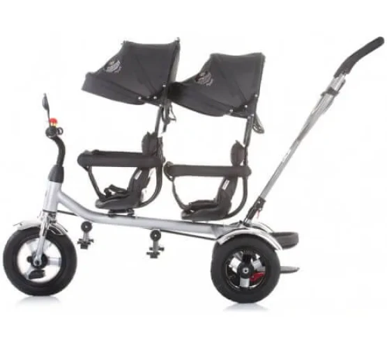 Tricicleta Chipolino pentru gemeni 2PLAY asphalt cumpăra în Chișinau