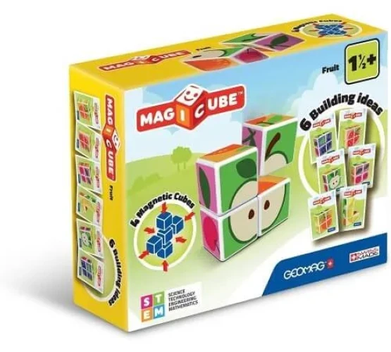Магнитные кубики  Geomag "Magicube" Фрукты (4 шт.) купить в Кишиневе