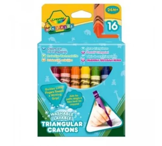 Смываемые Карандаши Crayola "Triangular" (16 шт.) купить в Кишиневе