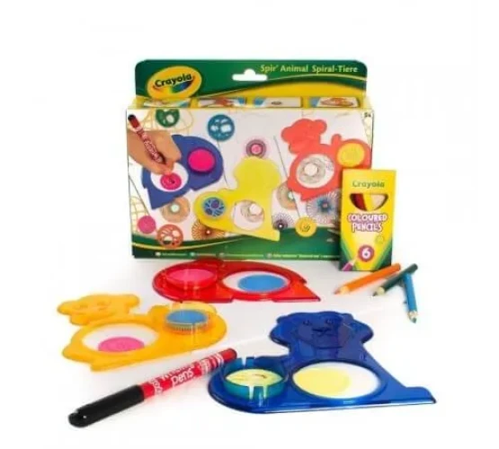 Набор для творчества Crayola "Спираль" с карандашами и трафаретами купить в Кишиневе