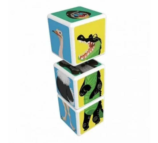 Магнитные кубики  Geomag "Magicube" Животные Саванны (3 шт.) купить в Кишиневе