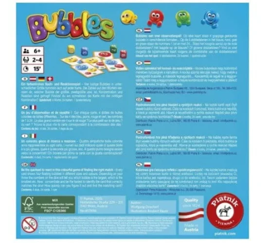 Настольная игра Piatnik Пузыри купить в Кишиневе