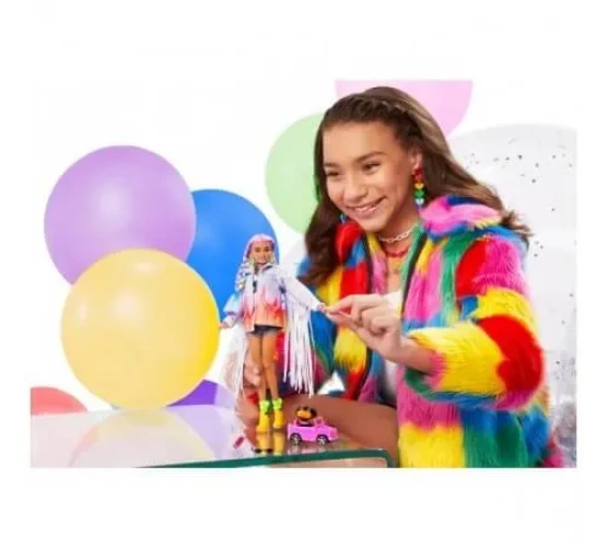 Кукла Barbie "Экстра" с радужными косичками купить в Кишиневе