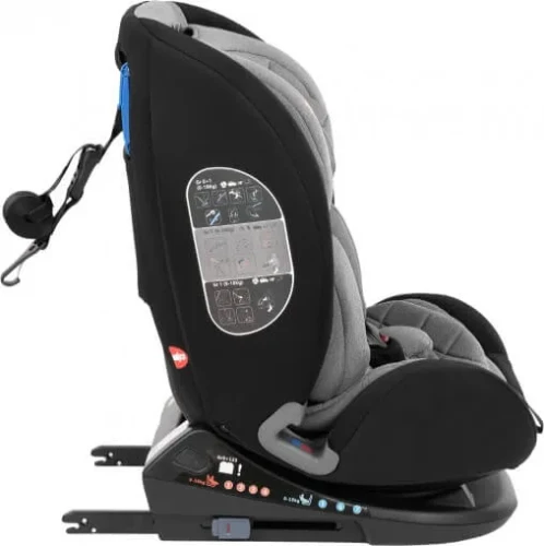 Детское автокресло 0-36 кг KikkaBoo Multistage Isofix Dark Grey купить в Кишиневе