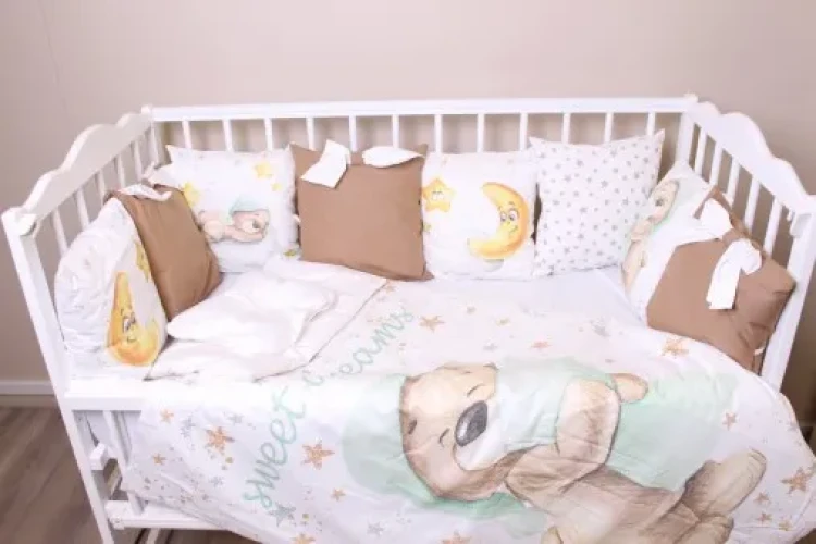 Lenjerie de pătuț 8 piese PernaMea Premium Ursuleț cumpăra în Chișinau