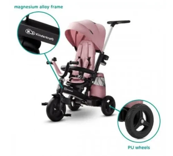 Tricicleta KinderKraft Easytwist roz cumpăra în Chișinau