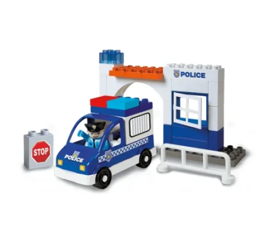 Set construcție Androni Giocattoli UnicoPlus Secția de poliție, 42 elemente cumpăra în Chișinau