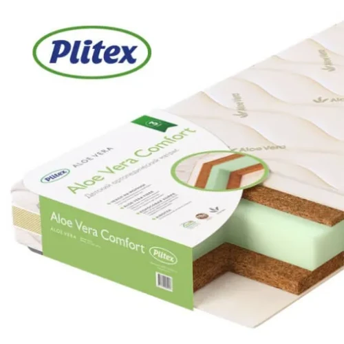 Матрас детский Plitex Aloe Vera Comfort 1190х600х120мм купить в Кишиневе