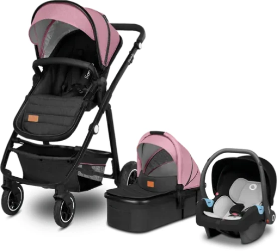 Carucior 3 in 1 Lionelo Amber Pink Rose cumpăra în Chișinau