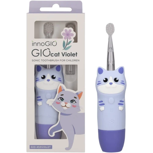 Periuță de dinți electrică pentru copii InnoGIO GIOcat Violet (2-12 ani) cumpăra în Chișinau