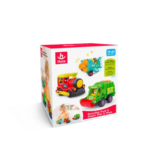 Set de mășinuțe Hola Toys Truck & Train & Plane, 3 buc. cumpăra în Chișinau