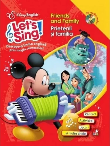 Carte Prietenii și familia Let's sing! - Disney English +CD cumpăra în Chișinau