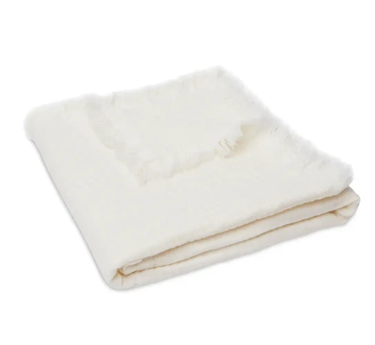 Păturică Jollein Muslin Fringe Ivory, 75x100 cm cumpăra în Chișinau