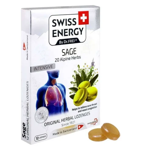 Леденцы Swiss Energy 20 трав Шалфей, 30 г купить в Кишиневе