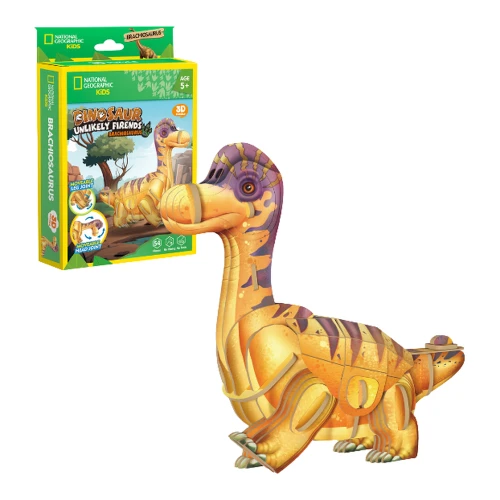 Puzzle 3D CubicFun National Geographic Kids Brachiosaurus, 54 elemente cumpăra în Chișinau