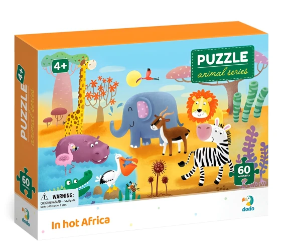 Puzzle Dodo Animals In Hot Africa, 60 elemente cumpăra în Chișinau