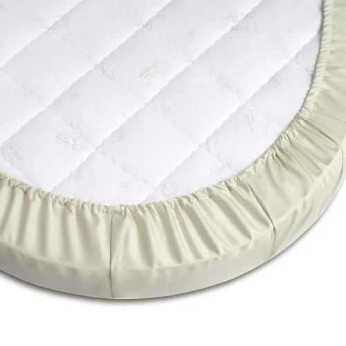 Cearsaf de pat pe elastic Perina Sateen Premium Oval Fistic, 125x75 cm cumpăra în Chișinau