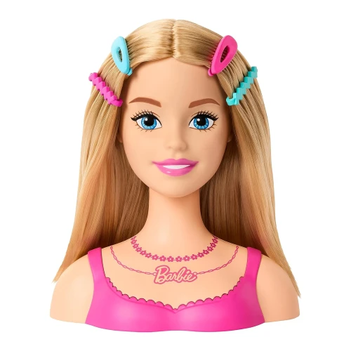 Cap de coafură Barbie HMD88, păr blond, 20 de accesorii cumpăra în Chișinau