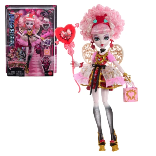 Set de joacă Barbie Monster High Scary Sweet Birthday Cupid Asteria cu accesorii, 29 cm cumpăra în Chișinau