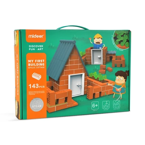 Set construcție Mideer cu cărămizi Cabană, 143 elemente cumpăra în Chișinau