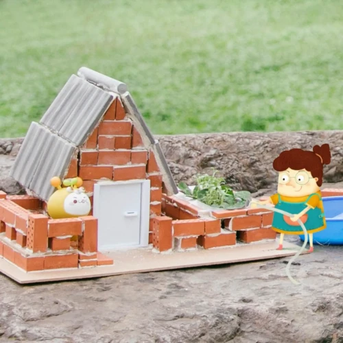 Set construcție Mideer cu cărămizi Cabană, 143 elemente cumpăra în Chișinau