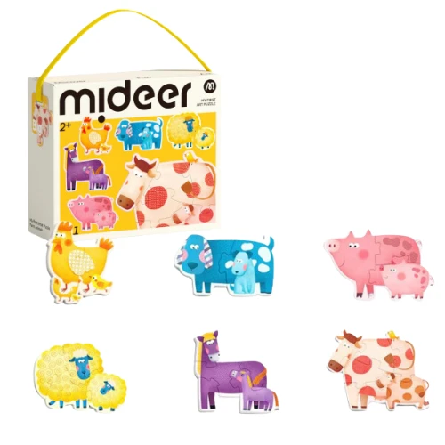 Puzzle educativ Mideer Animăluțe 6 în 1, 20 elemente cumpăra în Chișinau