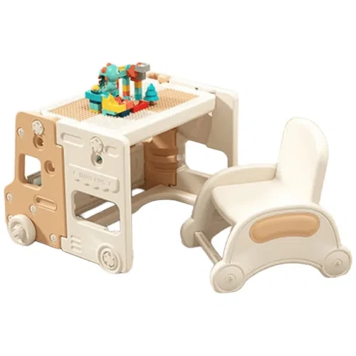 Детский столик с 2 стульчиками Riki Бежевый купить в Кишиневе