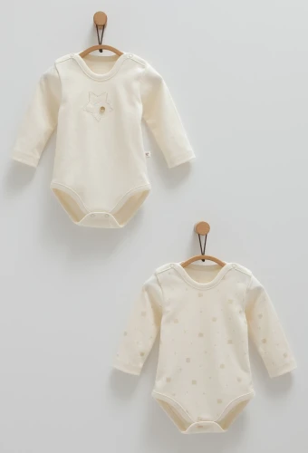 Body cu mânecă lungă Caramell Cute Bear Beige, 2 buc. (6-9L) cumpăra în Chișinau