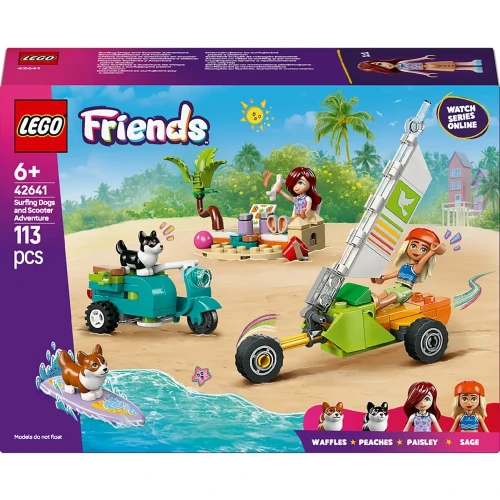 Конструкторы Lego Friends Surfing Dogs And Scooter Adventure, 113 элементов купить в Кишиневе