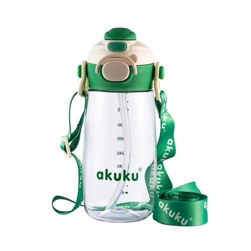 Поильник с трубочкой Akuku Green (5 лет+), 480 мл купить в Кишиневе