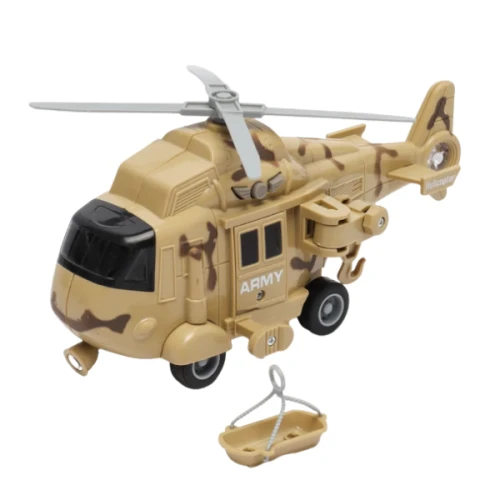 Elicopter militar de salvare Wenyi inerțial (lumină/sunet), scara 1:20 cumpăra în Chișinau