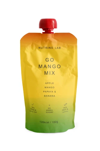 Piure Nutrino Lab Fruit Snack Măr-mango-papaya-banana (24 luni+), 180 gr cumpăra în Chișinau