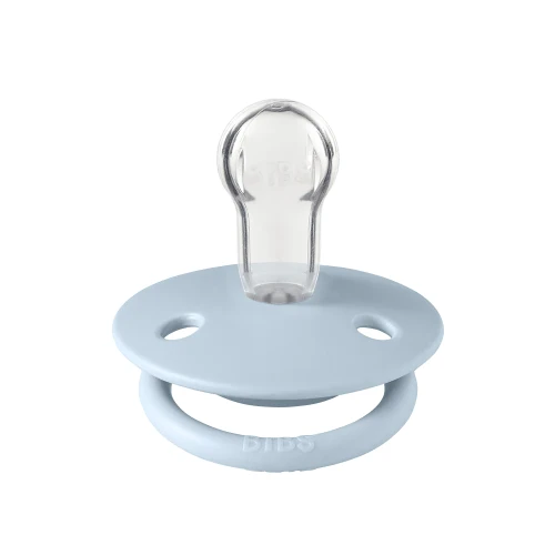 Пустышка круглая из силикона Bibs De Lux Baby Blue (0-36 мес.) купить в Кишиневе