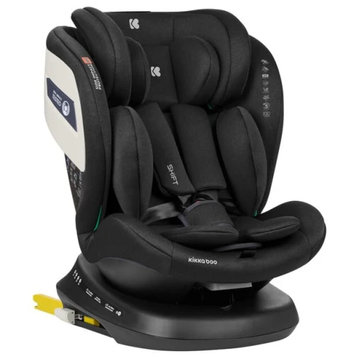 Автокресло 0-36кг Isofix KikkaBoo Shift Black, поворотное 360 купить в Кишиневе