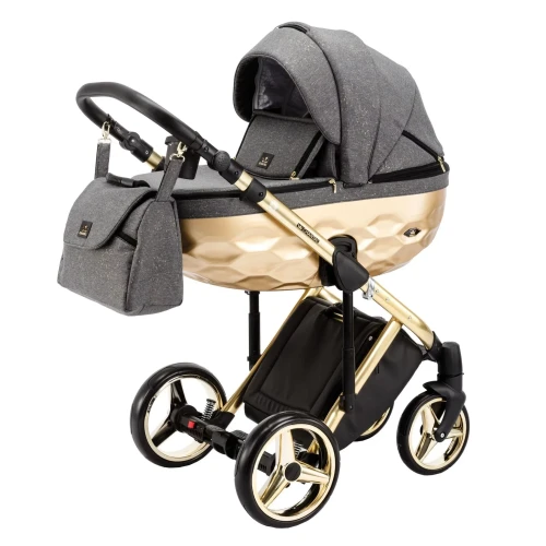 Коляска 2 в 1 Adamex Chantal Star Grey Gold купить в Кишиневе
