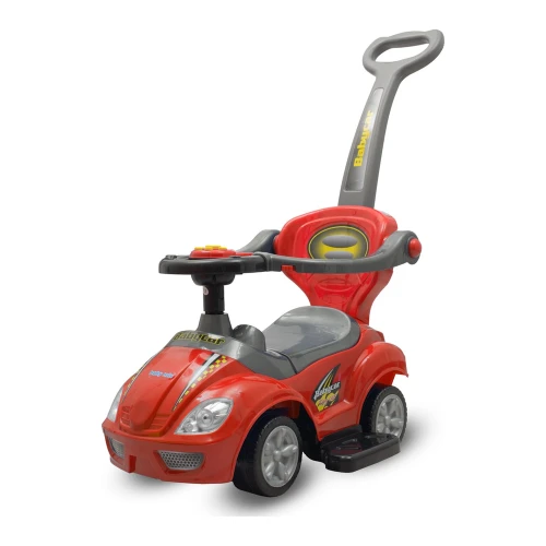 Tolocar Baby Mix Mega Car 3 în 1 cu mâner pentru părinți, roșu cumpăra în Chișinau